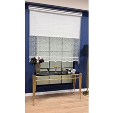 Volper Mekanik VP2013 Çift Mekanizmalı Tül ve Stor Perde Dal Desenli Ekru