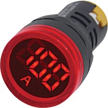 Gwest 22 As-K 22MM AD-116 Serisi Akım Trafolu Kırmızı Ampermetre 0-100A