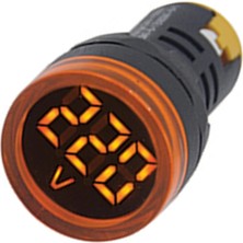 Gwest 22 Vs-S 22MM AD-116 Serisi Sarı Voltmetre 24-550V