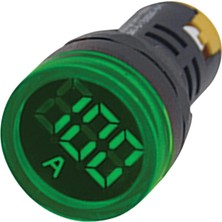 Gwest 22 As-Y 22MM AD-116 Serisi Akım Trafolu Yeşil Ampermetre 0-100A