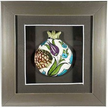 Çini Evi Mor Lale ve Bahar Çiçekleri – Iznik Çinili Nar Plaket