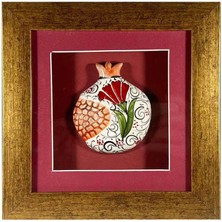 Çini Evi Kırmızı Karanfil – Iznik Çinili Nar Plaket