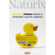 Naturix Pudra Kokulu Ördek Görünümlü Süngerli Çocuk Sabunu 130 gr
