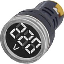 Gwest 22 Vs-B 22MM AD-116 Serisi Beyaz Voltmetre 24-550V