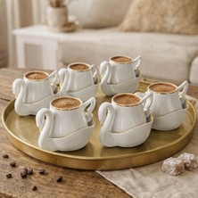 Karaca Swan 6 Kişilik Kahve Fincan Takımı 90 ml