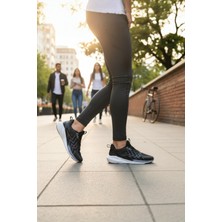 Enoch Erkek Spor Koşu ve Yürüyüş Ayakkabısı Fileli Örgü Desenli Hafif Tabanlı Sneaker