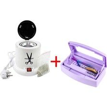 Ellea Nail 100 W Mını Sterılızasyon Makinesi Kuru Sistem ve Asansörlü Steril Kutu Seti