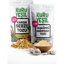 Kuru Yeşil Kuru Sebze Paketi – 200 Gr – Sebze Karışımı – Sarımsak Tozu – Doğal Sebze Tozu
