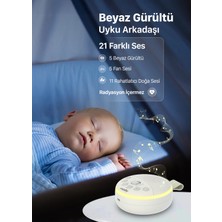 Volty Beyaz Gürültü Makinesi 21 Farklı Ses Dinlendirici Uyku Arkadaşı 21 Ses V0501001