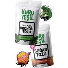 Kuru Yeşil Kuru Sebze Tozu Paketi – 200 Gr – Soğan Tozu – Brokoli Tozu – Yerli Üretim – Doğal Sebze Tozu