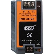 Voltaj Imr-25-24 - 24W 24VDC 1A Ray Montajlı Kapalı Tip Mini Güç Kaynağı