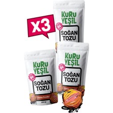 Kuru Yeşil Soğan Tozu – 300 Gr – 3x100 Gr – Doğal Sebze Tozu