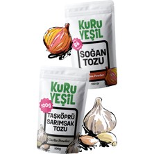 Kuru Yeşil Kuru Sebze Tozu Paketi – 200 Gr – Soğan Tozu – Ispanak Tozu – Doğal Sebze Tozu 2x100 Gr