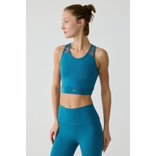 Urban Beat Lıssa Kadın Tül Detaylı Mavi Atlet