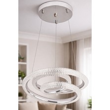 Ünal Aydınlatma Lina Krom LED Sarkıt Avize – Modern Halka Tasarım