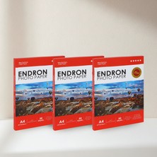 Endron Photo Paper 20X30 cm (A4) Mat 3'lü Fotoğraf Kağıdı 270 gr - 150 Adet