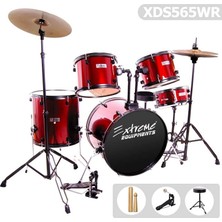 Extreme Bateri Davul Seti Kırmızı XDS565WR
