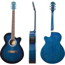 Gitar Akustik Extreme Sahne Gitarı (XAC45EQ4BLS)