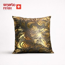 Smarto Relax   Dolgulu  Kırlent Antibakteriyel Desenli Dekoratif  47X47 cm