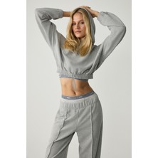 Urban Beat Kathrıne Kadın Kapüşonlu Grimelanj Sweatshirt