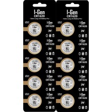 I-Gen Batteries CR1620 Lityum Düğme Pil 3V 1620