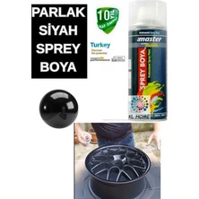 Kl Home Profesyonel Seri -Parlak Siyah (Piano Black) Boya-Buzdolabı Kalorifer Ev Eşya BOYASI-400ML-10YIL Skt