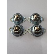 İlmus Çelik Bilyalı Sarhoş Teker Metal Robot Tekeri Tekerlek Gömme Bilya 4 Adet set