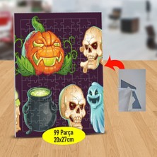 Asilmeydan Cadılar Bayramı Kafaları 99 Parça Puzzle Yapboz Tablo-1441-841