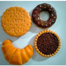Eti Cin  Çokoprens Donut Kruvasan Magnet Buzdolabı Mıknatısı