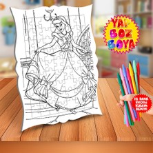 Asilmeydan Balodaki Güzel Prenses Eğitici Boyama Puzzle Tablo Çocuk-430