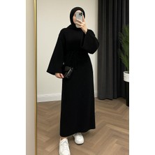 Bayan Triko Boydan Tesettür Elbise