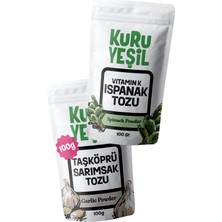 Kuru Yeşil Kuru Sebze Paketi – 200 Gr – Sarımsak Tozu – Ispanak Tozu – Doğal Sebze Tozu