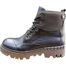 Güvener Fermuarlı Kışlık Erkek Bot Kahverengi