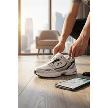 Enoch Erkek Balance Spor Koşu ve Yürüyüş Ayakkabısı Tam Ortopedik Tabanlı Fileli Retro Tasarım