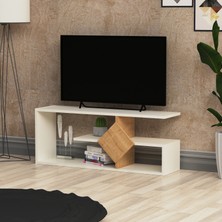 Lagomood Intens Tv Ünitesi Tv Sehpası Beyaz Meşe
