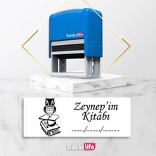 Baskı Life Kaşe Kitap Mührü Kitap Damgası Kişiye Özel Kaşe 544