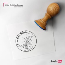 Baskı Life Kişiye Özel Kitap Damgası Kitap Mührü Kaşe Kitap Mühür Özel Damga 98