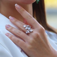 Necati Gün Yaprak Damla Tasarım Gümüş Yüzük