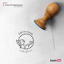 Baskı Life Kişiye Özel Kitap Damgası Kitap Mührü Kaşe Kitap Mühür Özel Damga 123