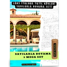 Enine Boyuna Eğitim Sayılarla Boyama Süper Set (Lüks Italyan Tatil Köyleri)