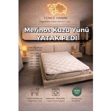 Merinos Kuzu Yünü Yatak Pedi, Yatak Koruyucu, Yatak Şiltesi (%100 MERİNOS KUZU YÜNÜ)