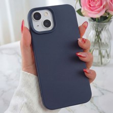 Fibaks iPhone 13 - 14 - 15 Kılıf İçi Kadife Lansman Renkli Yumuşak Silikon Kapak