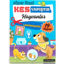 Enine Boyuna Eğitim Süper Ötesi Hayvanlar Kes-Yapıştır (Laminasyonlu)