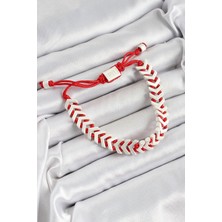 Zemira Home Pirinç Asansörlü Kırmızı Beyaz Juju Kadın Bileklik