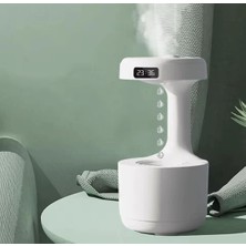 Yollayenilensin LZ-599 Anti Gravity Su Damlası Buhar Makinesi Nemlendirici LED Ekran USB Aromaterapi