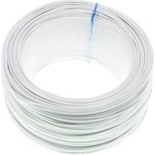 Voltaj 100 Metre Çok Damarlı Montaj Kablosu - Beyaz