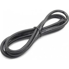 Voltaj 16 Awg Silikon Kablo Siyah - 1 Metre