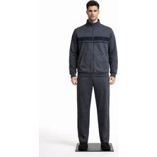 Pantoloncu Ali 3 Iplik Şardonlu Fermuarlı Eşofman Takımı