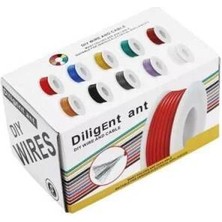 Voltaj 20AWG Çok Damarlı Montaj Kablosu Seti - 6 Renk 60M