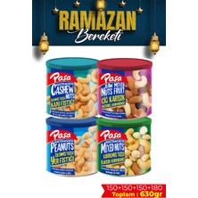 Paşa Kuruyemiş Karışık Süper Dörtlü Teneke Kutu Çerez Paketi